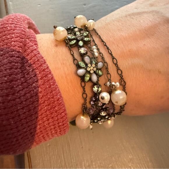 Sorrelli Crystal Multi Chain Bracelet - Picture 2 of 10